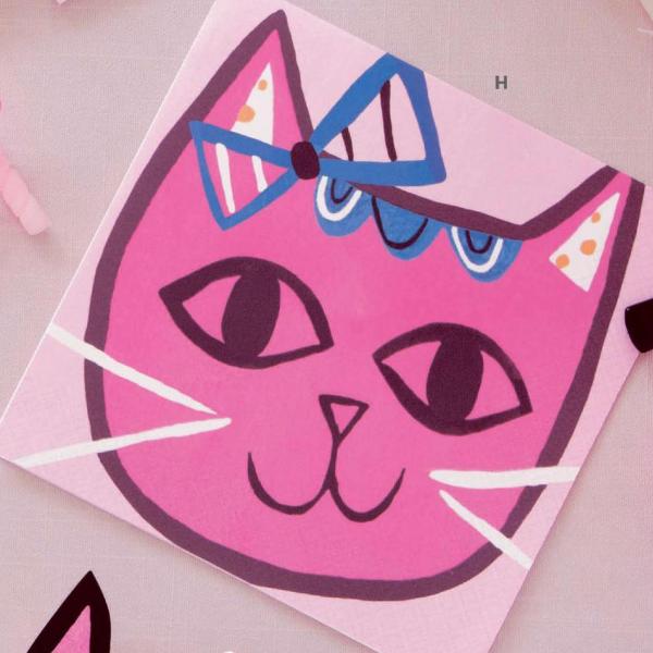 Pink Cat - Napkins