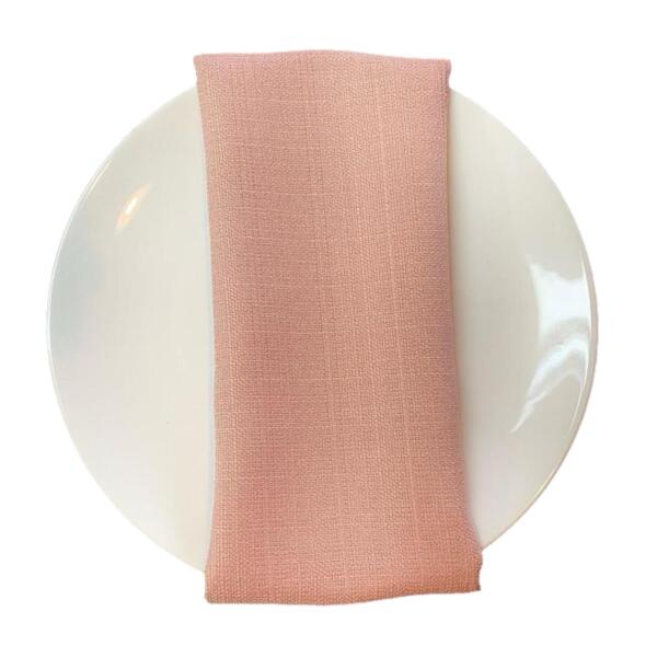 Linen Napkin, Rustic - Blush