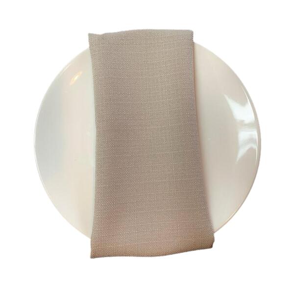 Linen Napkin, Rustic - Silver
