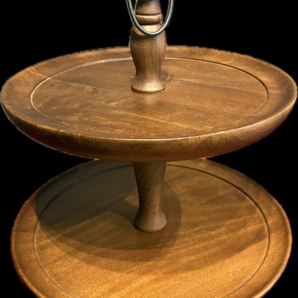 Stand, Rustic Walnut - 2 Tier