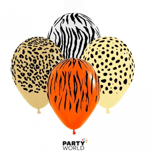 11" Latex - Animal Print