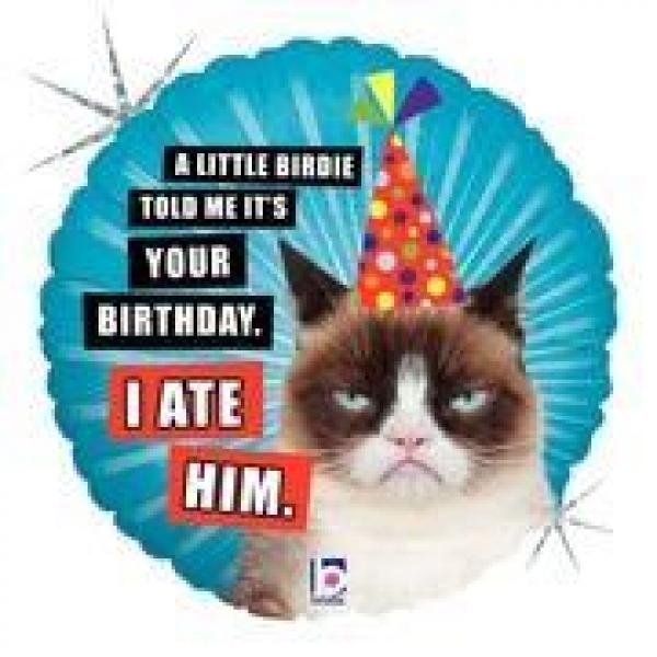 Mylar - 18" - Grumpy Cat